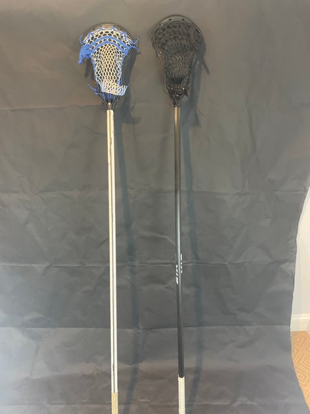 2 D-Pole lacrosse sticks