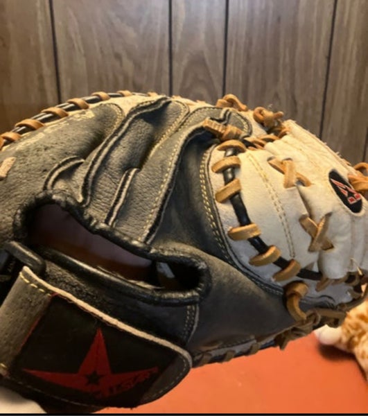 Used All Star Right Hand Throw Catcher's Baseball Glove 31.5"