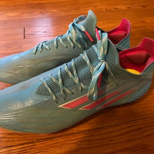 adidas Soccer X SPEEDFLOW.1 FG GW7457 Sky Rush Team Shock Blue-Pink US 8.5