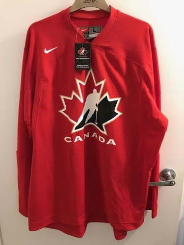 Team Canada Nike Red Practice jersey - Large, never worn