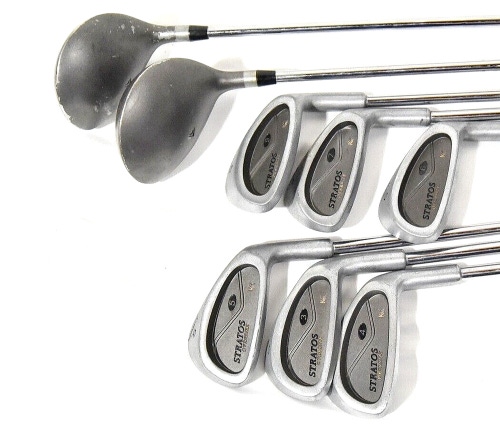 STRATOS KINGHT GOLF SET - 6 IRONS AND 3 & 5 WOODS - RH