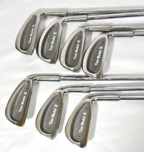 TOUR MODEL III IRON SET - 7 IRONS SHAFT-37 1/4 IN RIGHT HANDED NEW GRIPS