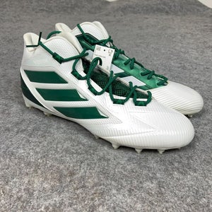 Adidas Mens Football Cleats 15 White Green Shoe Lacrosse Freak Carbon Mid B2