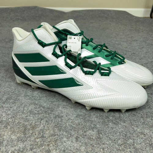 Adidas Mens Football Cleats 17 White Green Shoe Lacrosse Freak Carbon Mid B4
