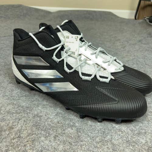 Adidas Mens Football Cleat 16 Black White Shoe Freak Carbon Mid Sport Lacrosse