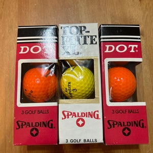 SPALDING  3 pack’s of pack of 3 each GOLF BALL’S