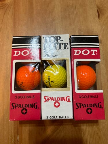 SPALDING  3 pack’s of pack of 3 each GOLF BALL’S