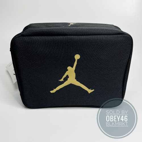 Nike Air Jordan Shoe Box Bag Black Gold