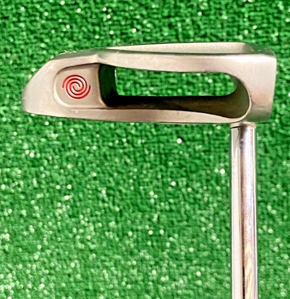 Odyssey White Hot 2-Ball CENTER-SHAFT Mallet Putter RH Fluted