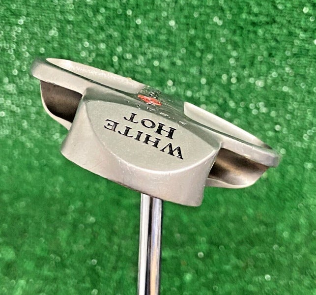 Odyssey White Hot 2-Ball CENTER-SHAFT Mallet Putter RH Fluted