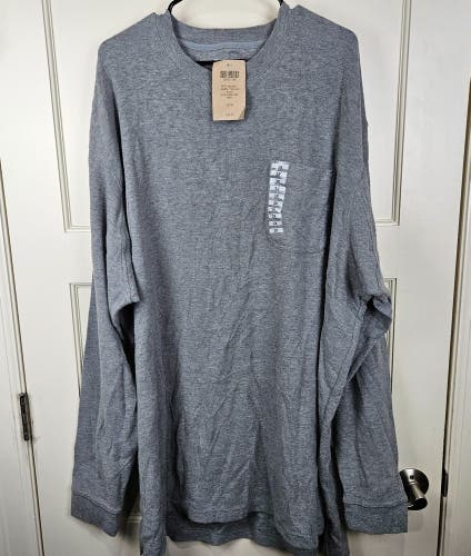 Duluth Trading Co. Men's Long Tail Waffle Knit Thermal Shirt Gray Size 3XL - NWT