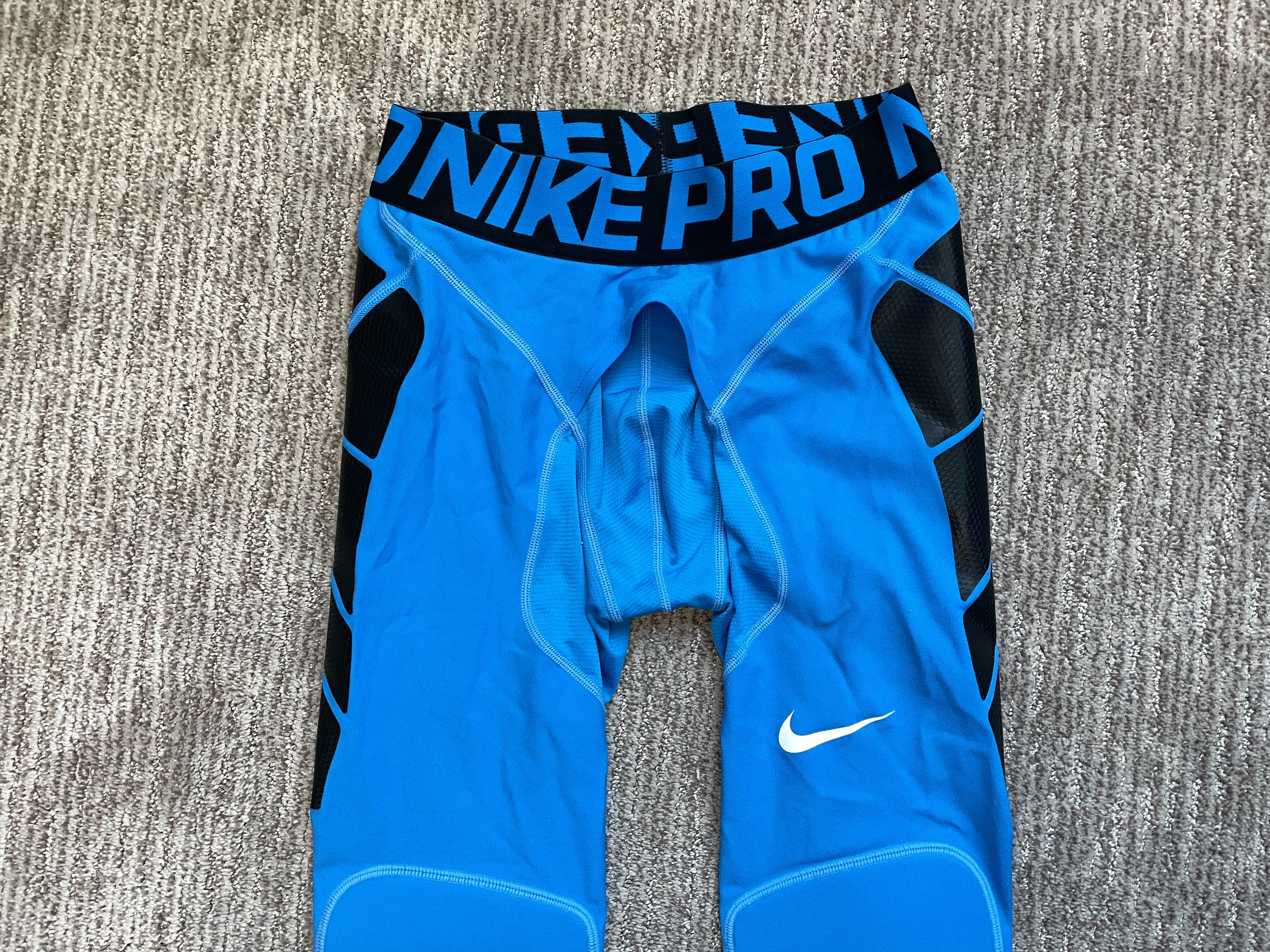 NIKE Mens Pro HyperStrong Baseball Slider Tights Pants (L, Blue/Black) :  : Clothing, Shoes & Accessories
