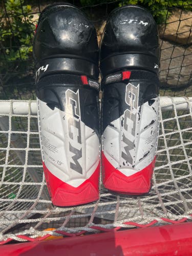 Used CCM JetSpeed FT4 Junior Shin Pads
