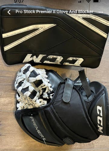 CCM premier glove and blocker
