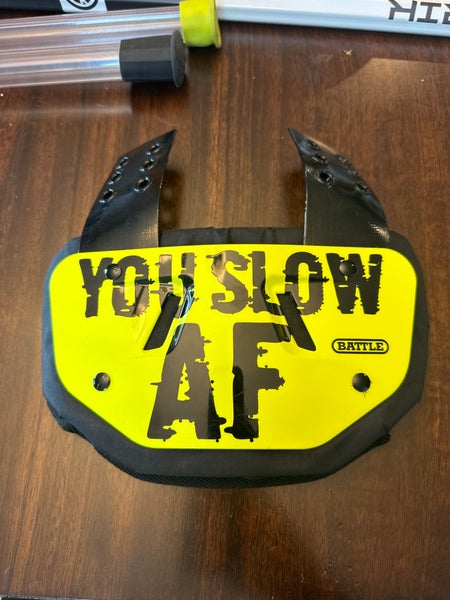 Youth Battle Backplate “you Slow Af”