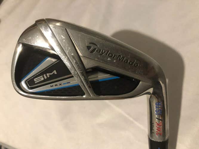 TaylorMade Sim Max 7 Iron, Senior Flex, 1° Strong, Authentic Demo/Fitting