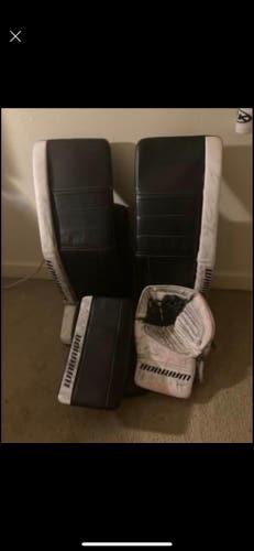 34" Warrior Ritual G5 Goalie Leg Pads And Blocker