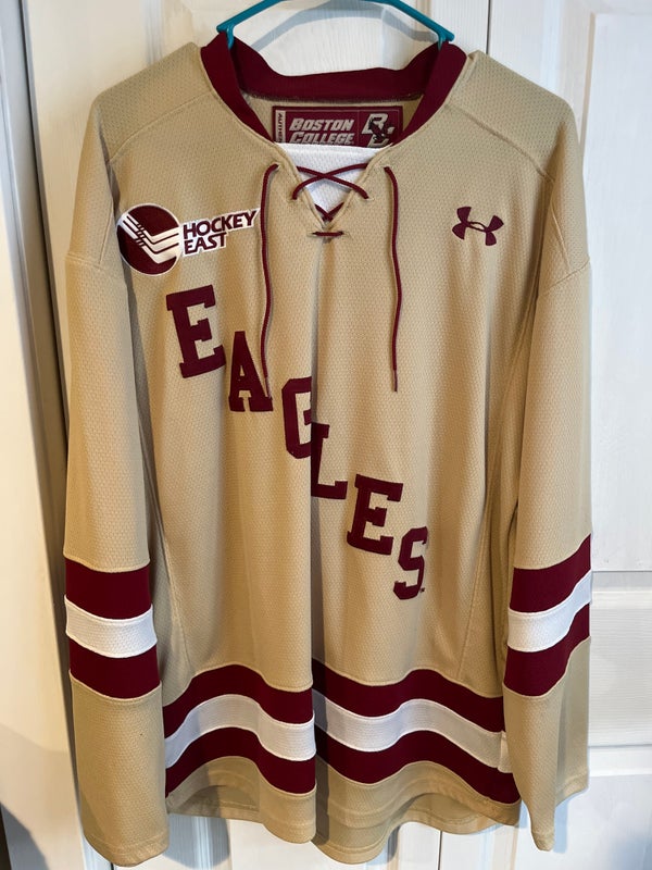 Boston College Eagles Under Armour Replica Team Hockey Jersey - Gold