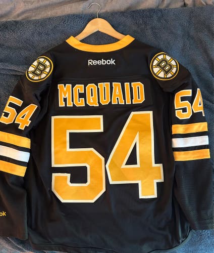 Adam McQuaid Reebok Bruins Third Jersey