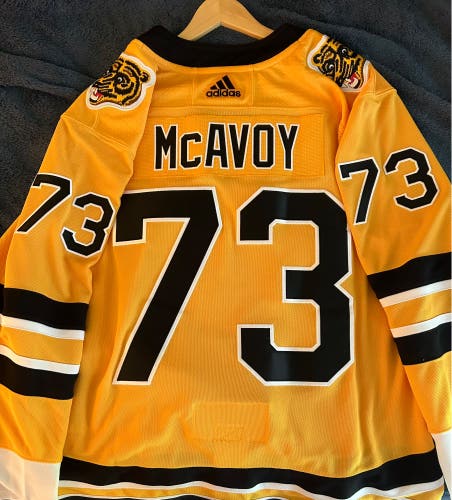 Charlie McAvoy Adidas Bruins Reverse Retro 1.0