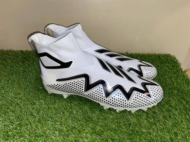 Adidas Freak Ultra 22 Primeknit Laceless Football Cleats 12.5 White Black GZ0450