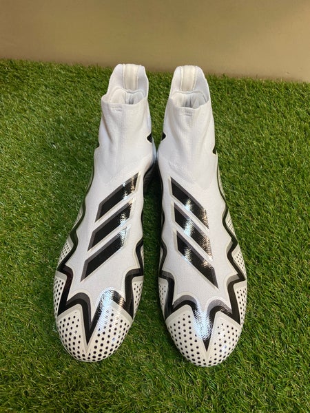 Adidas Freak Ultra 22 Primeknit Laceless Football Cleats 12.5 White Black GZ0450 Adidas Freak Ultra 22 Primeknit Laceless Football Cleats  main image 2