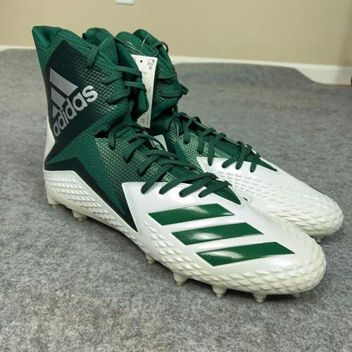 Adidas Mens Football Cleats 16 White Green Shoe Lacrosse Freak X Carbon High G3