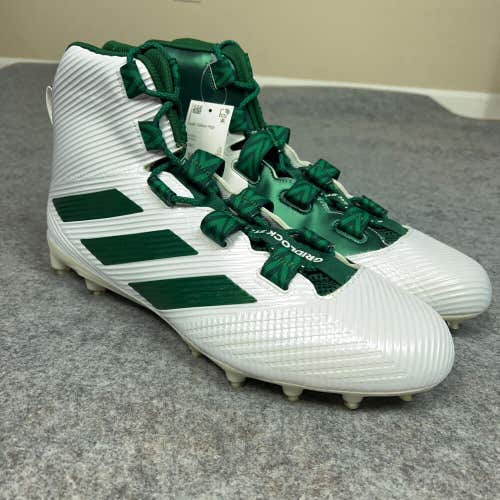 Adidas Mens Football Cleats 16 White Green Shoe Lacrosse Freak Carbon High A4