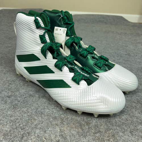 Adidas Mens Football Cleats 16 White Green Shoe Lacrosse Freak Carbon High A5