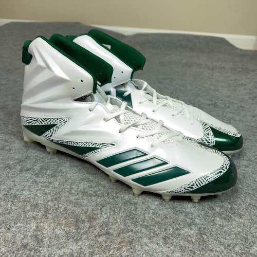Adidas Mens Football Cleats 17 White Green Shoe Lacrosse Freak X Carbon High D4