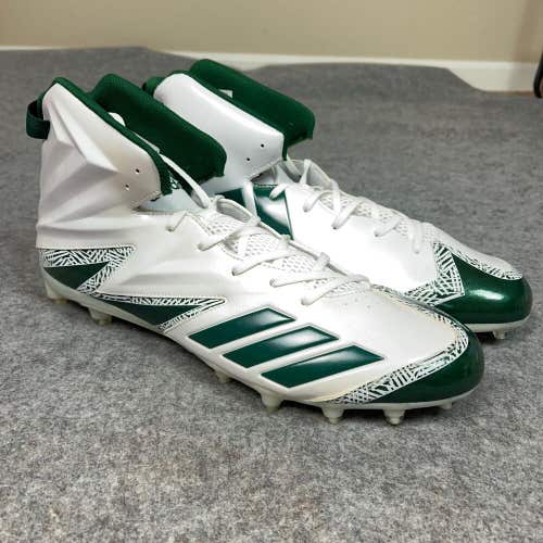 Adidas Mens Football Cleats 17 White Green Shoe Lacrosse Freak X Carbon High D2