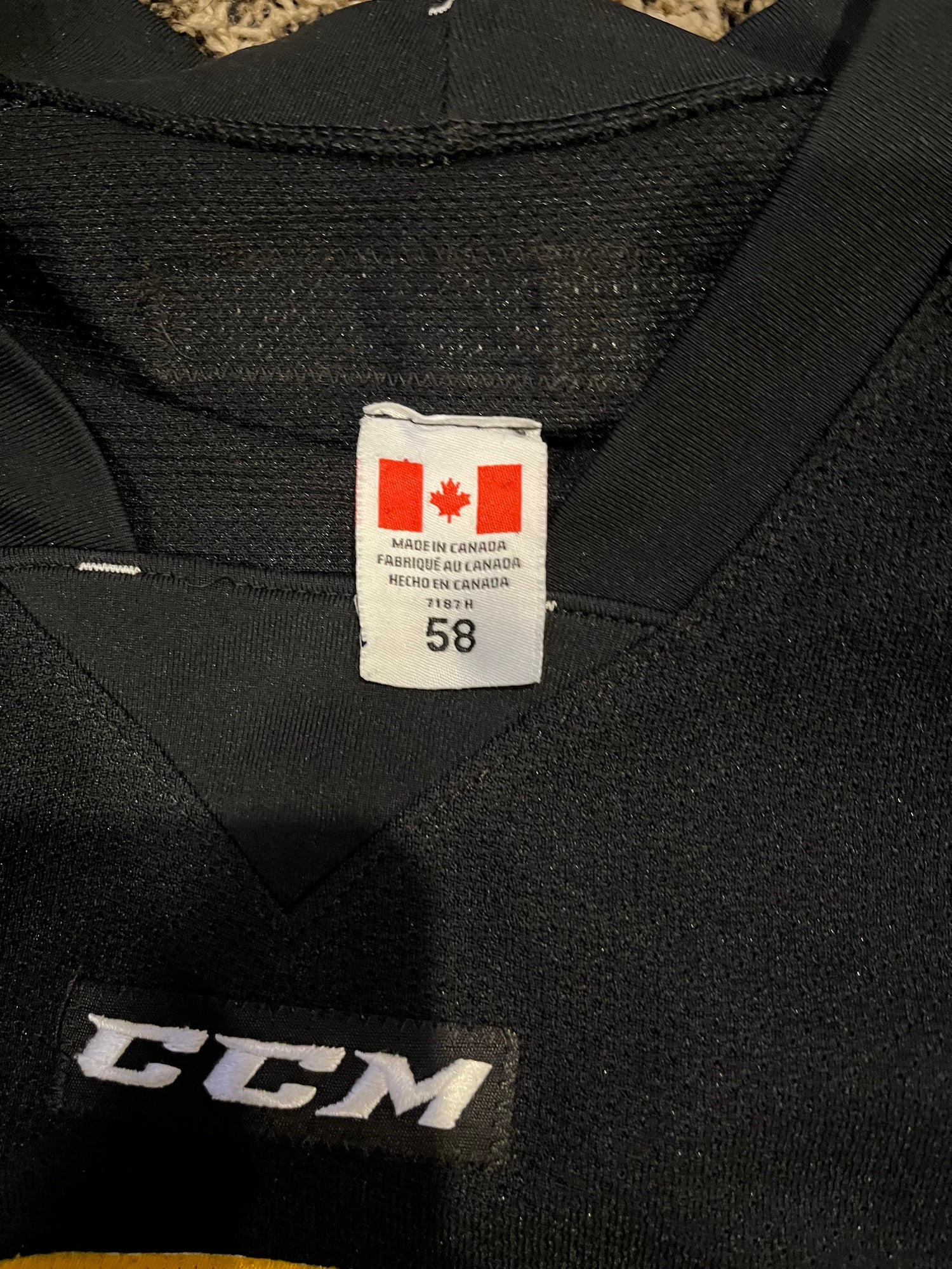 AHL - Used CCM Practice Jersey - Stockton Heat (Black) – HockeyStickMan