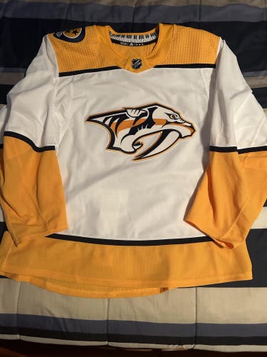 Nashville Predators Team Issued Adidas MiC Away Jersey