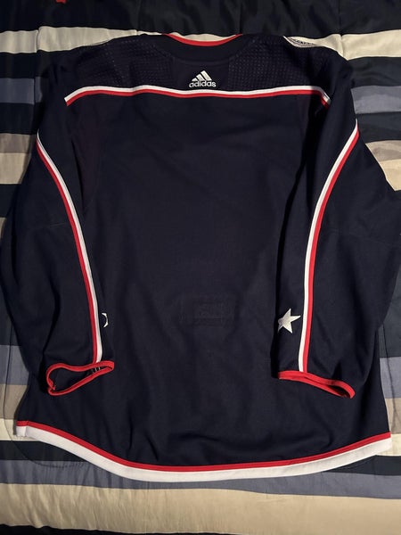 Columbus Blue Jackets Team Issued Adidas MiC Alternate Jersey