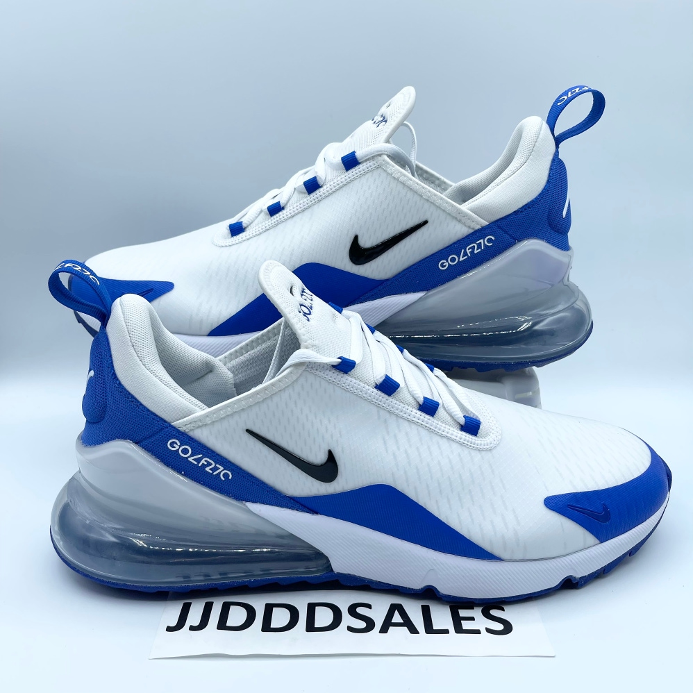 Nike Air Max 270 G Golf Shoes White Racer Blue CK6483-106 Men’s Size 10 NEW