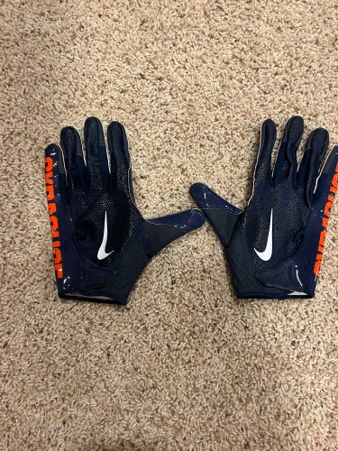 Syracuse game worn football gloves 3XL