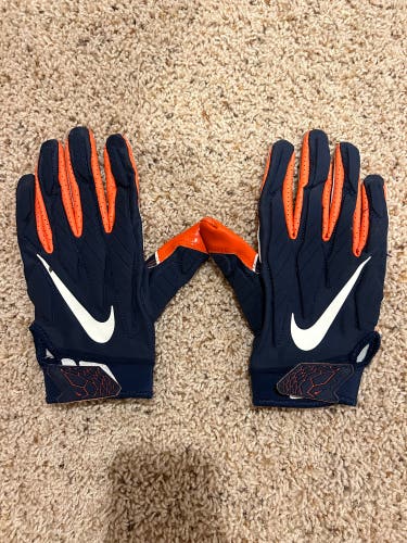 Syracuse game worn football gloves  2XL