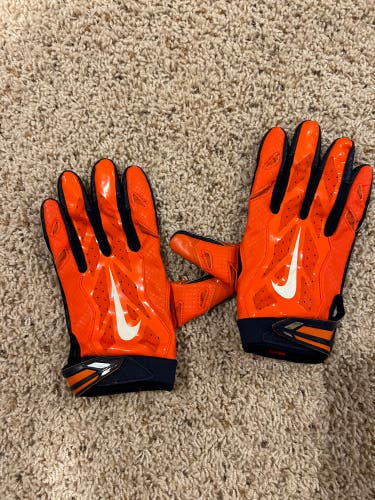 Syracuse game worn football gloves XL