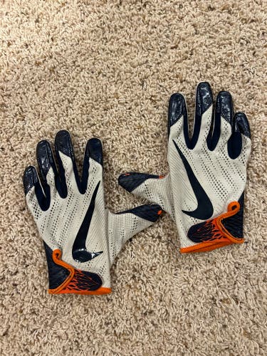 Syracuse game worn football gloves XL