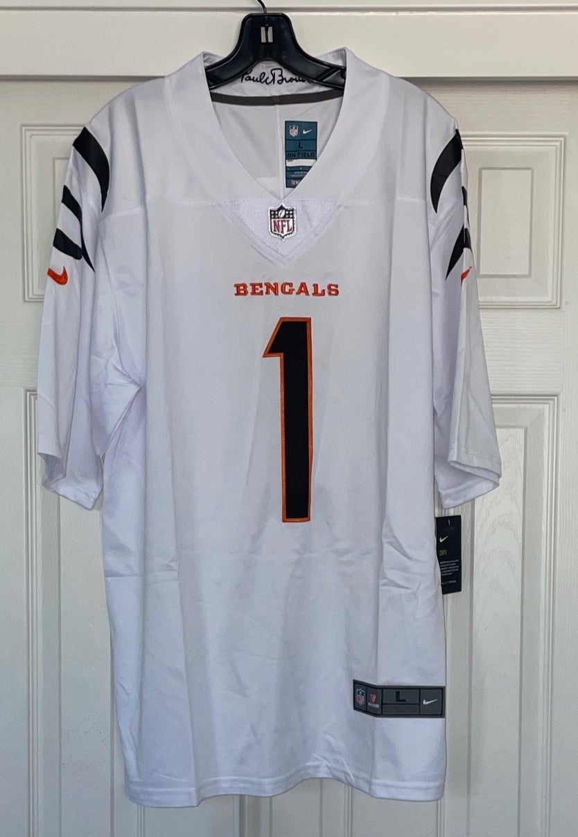 Joe Burrow Cincinnati Bengals White Adult Men's New Large Nike