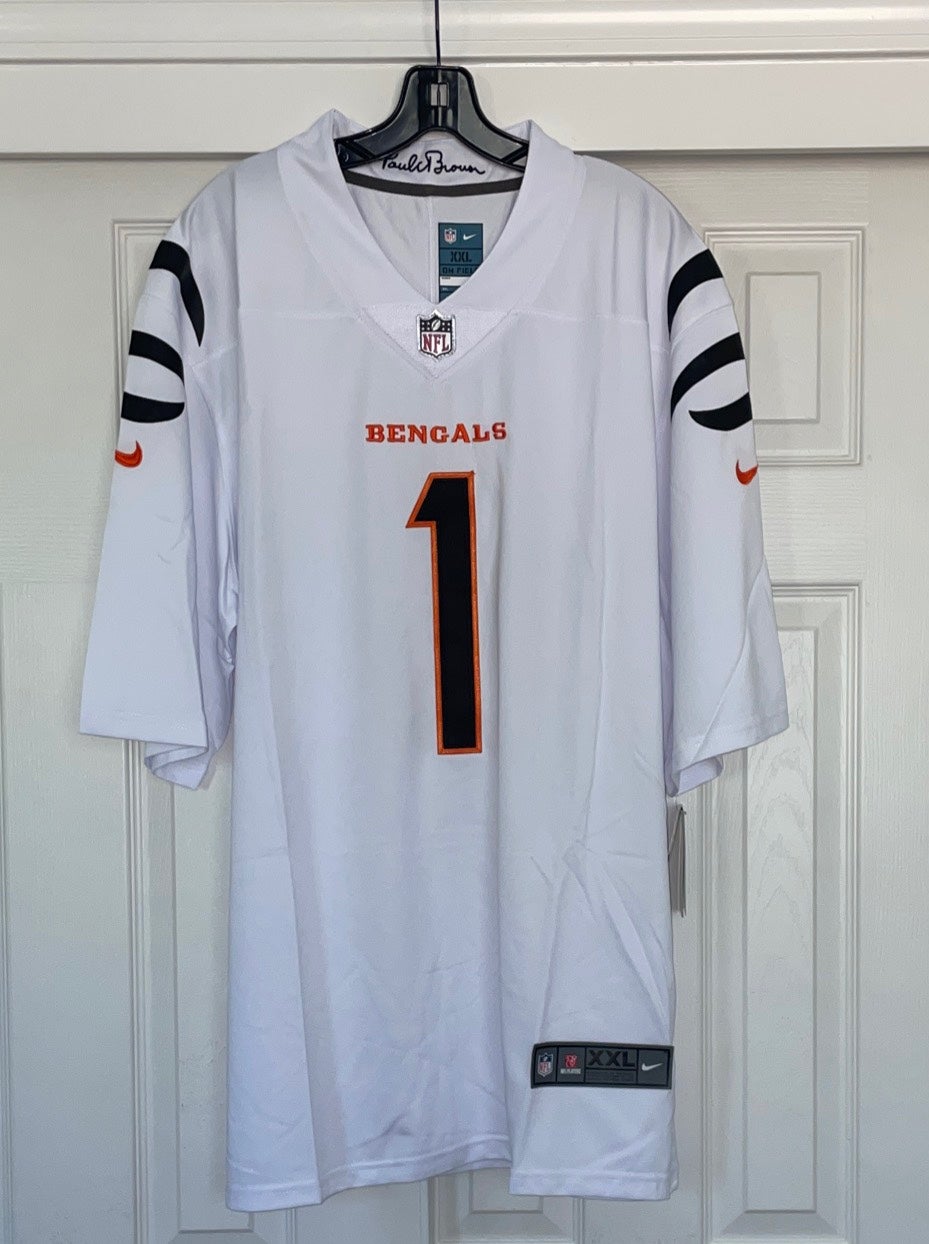 New Men's Cincinnati Bengals Custom 2021 White Jersey