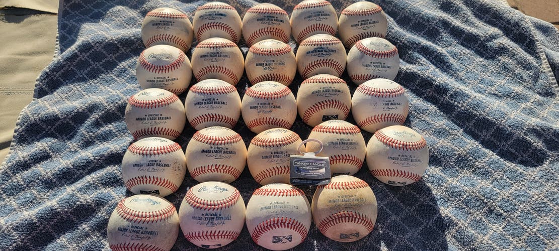 Used Rawlings Official Minor League Baseballs 24 Pack (2 Dozen)