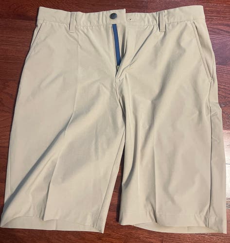 Adidas Men's Ultimate365 Golf Shorts - Tan Size 32