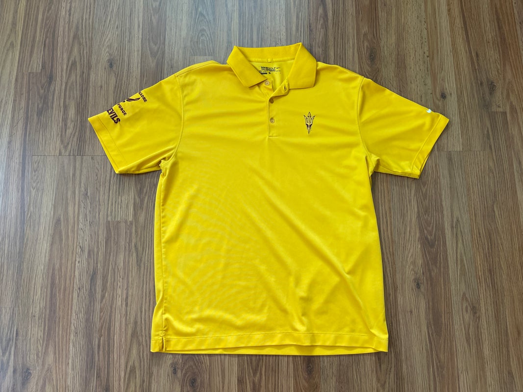 St. Louis Cardinals Nike Tour Performance Polo Shirt L Yellow