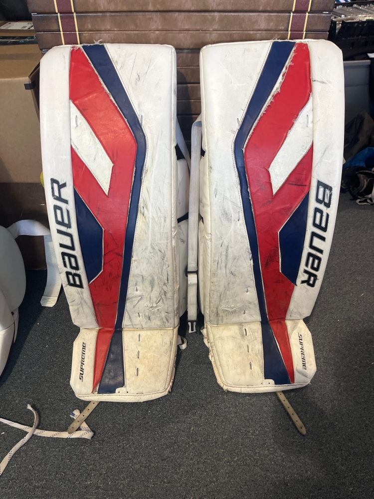 Used Bauer Supreme One.7 Goalie Leg Pads 36+