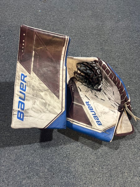 Colorado Avalanche Game Used Pro Stock Bauer Mach Glove and