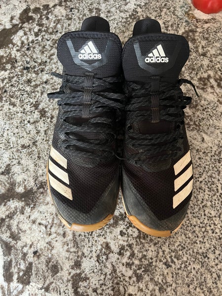 Black Men's Turf Cleats Low Top Adizero Afterburner