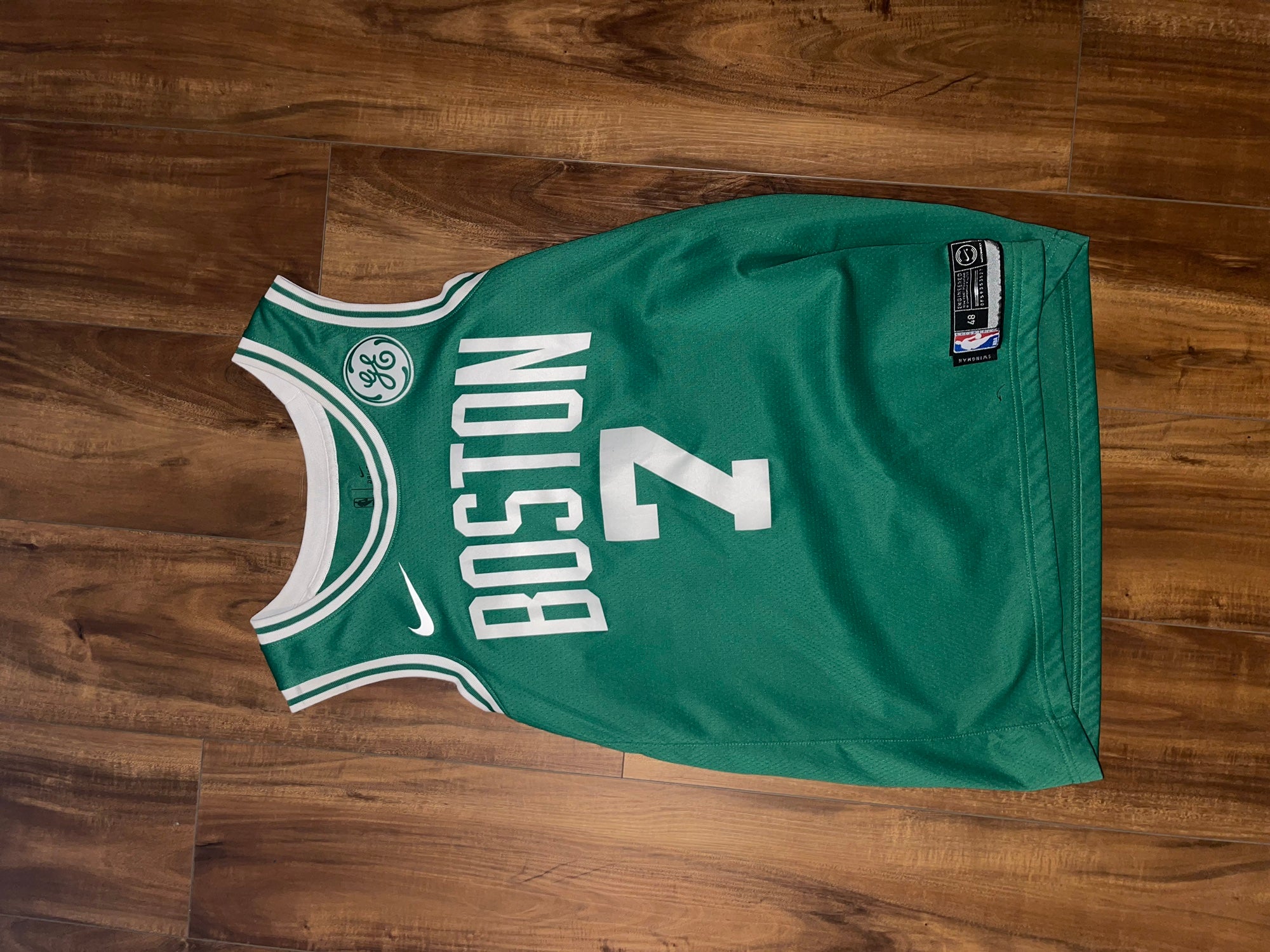 Jaylen Brown Boston Celtics Game-Used #7 White Jersey vs. Golden