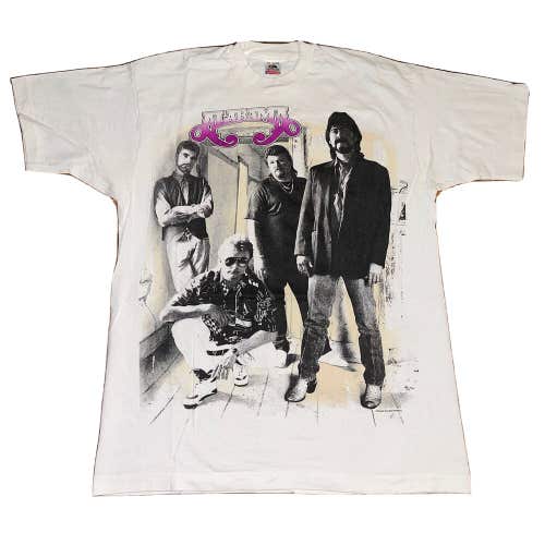Vintage Alabama Band Tour Album Music Graphic AOP T-Shirt Size L/XL USA *RARE*