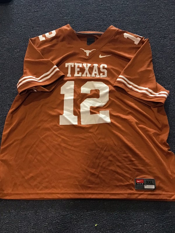 NWOT VINTAGE TEAM NIKE NCAA TEXAS LONGHORNS DRI-FIT PULLOVER BASEBALL JERSEY  XXL